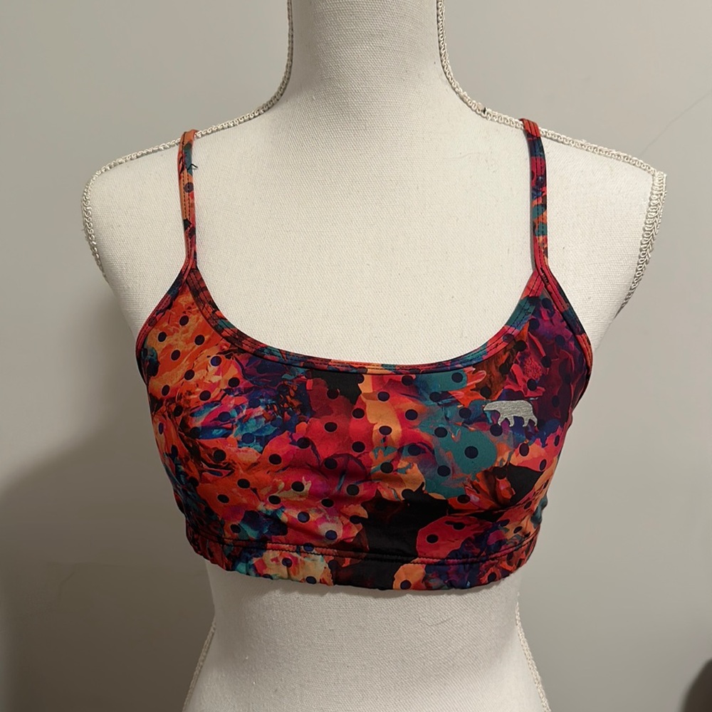 Running Bare colorful sports bra